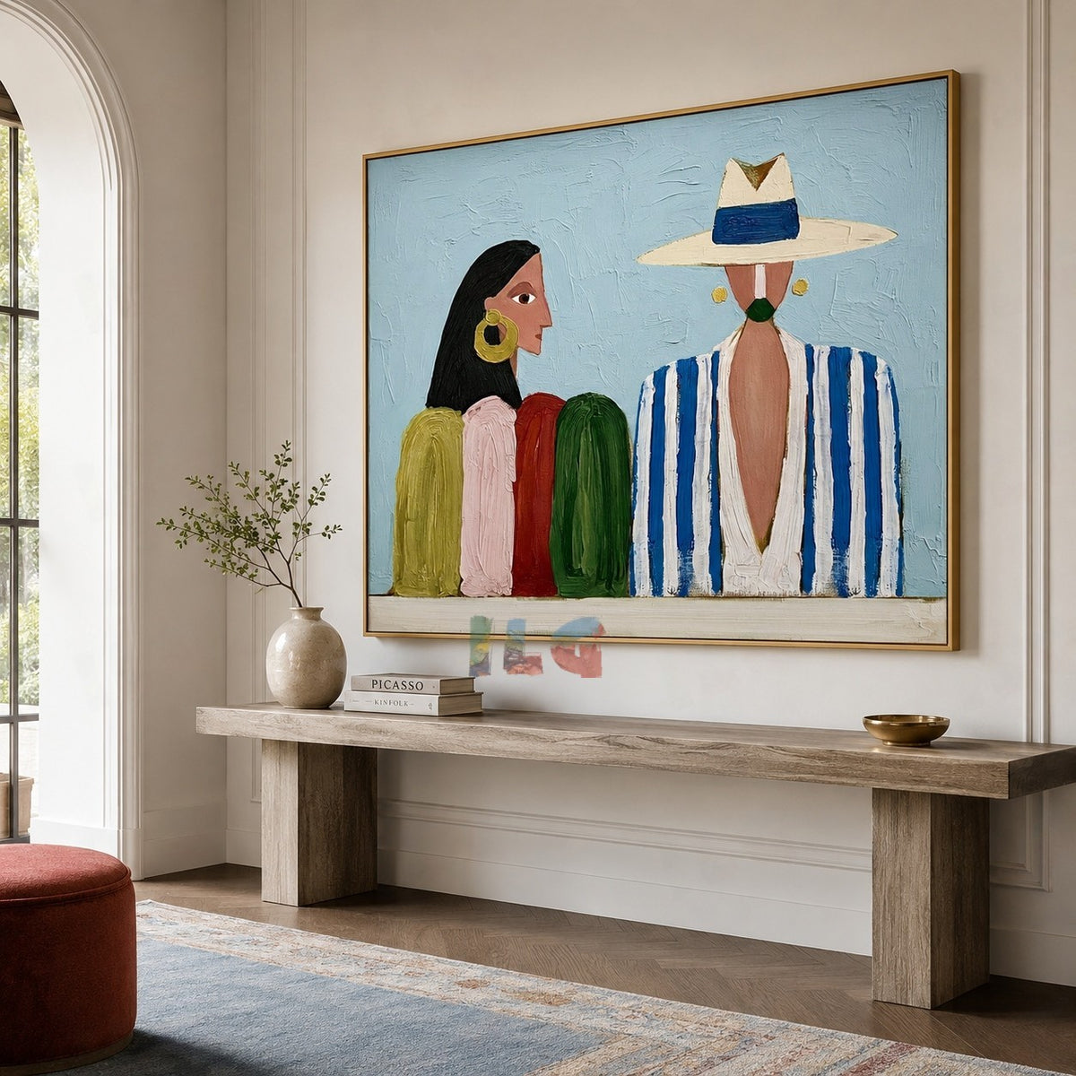 Coastal Conversation – Abstract Figurative Wall Art