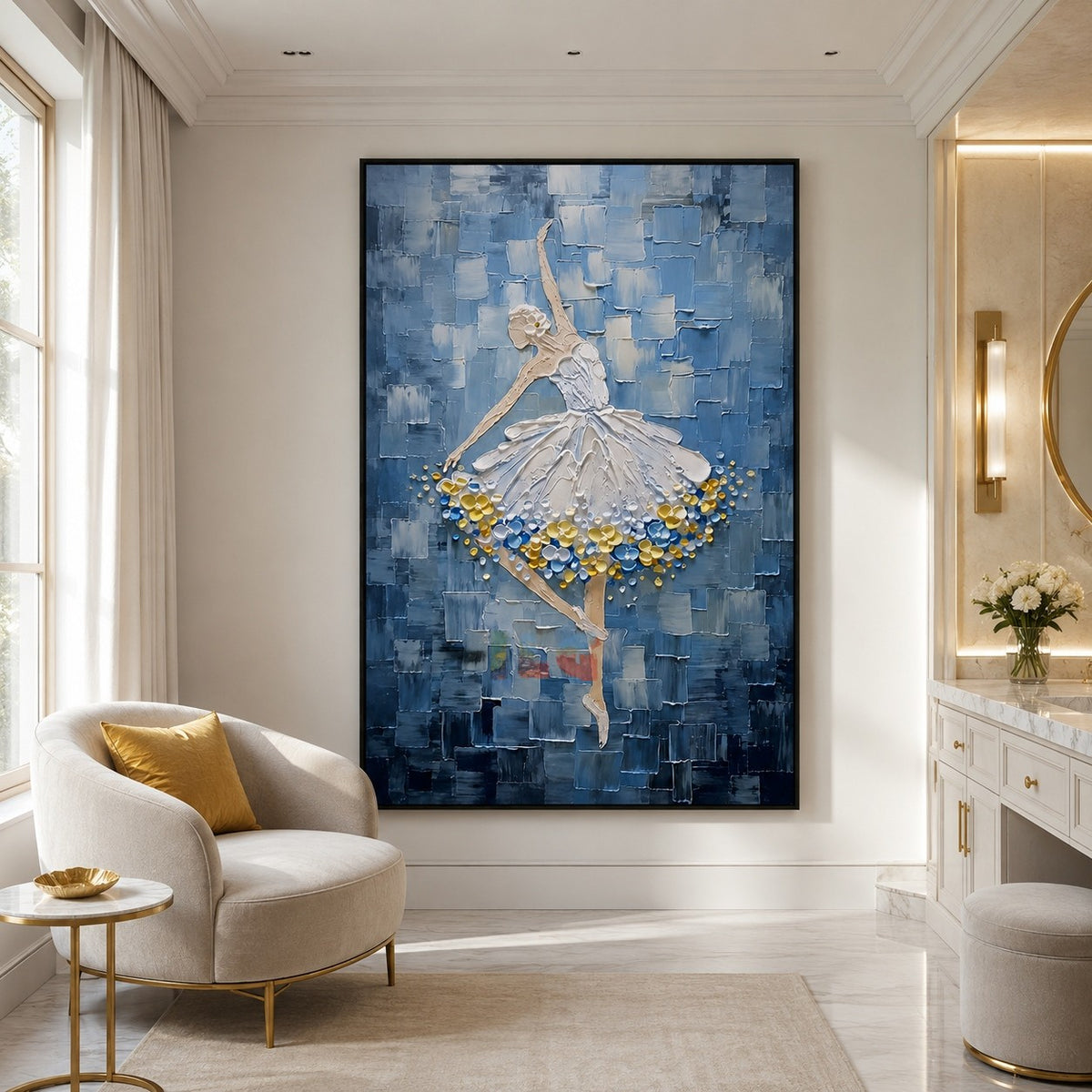 Frozen Ballet Symphony – Textured Figurative Wall Art