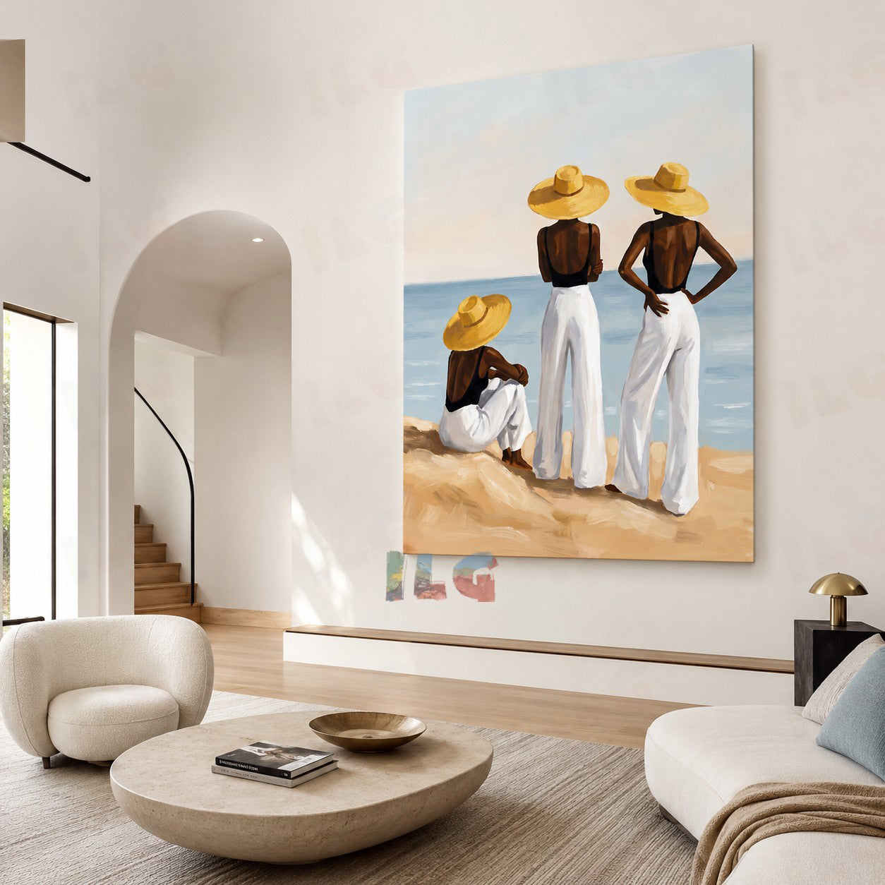 Harbor of Light – Coastal Figurative Wall Art