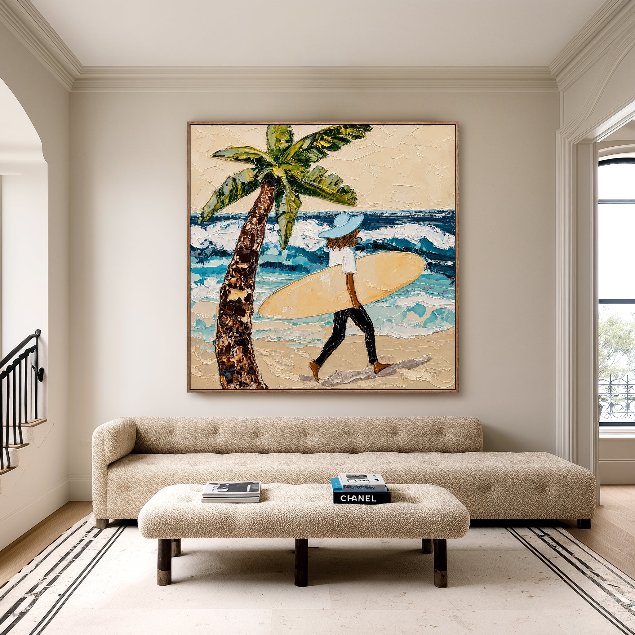 Island Wave Journey – Coastal Figurative Wall Art
