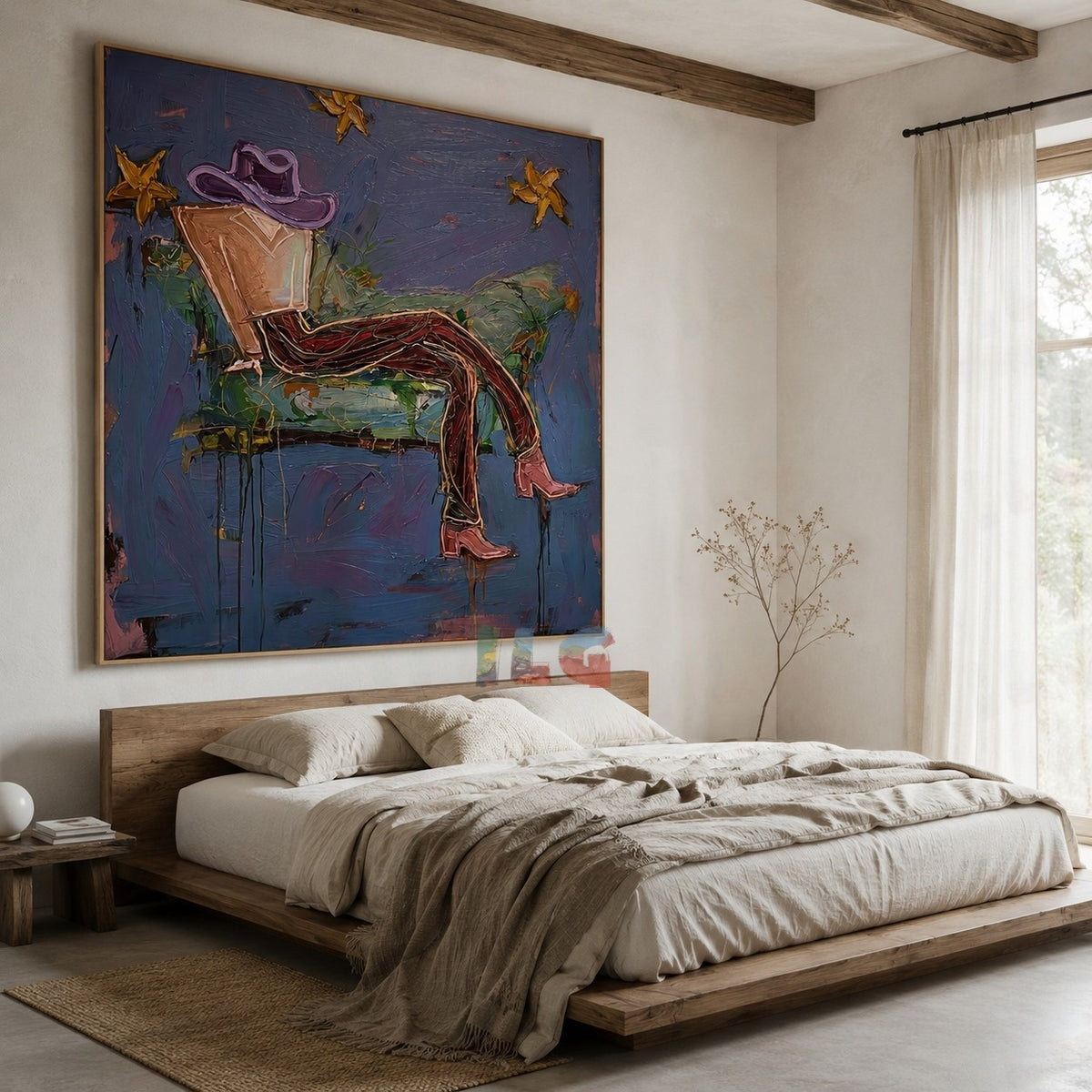 Midnight Star Wanderer – Contemporary Figurative Wall Art