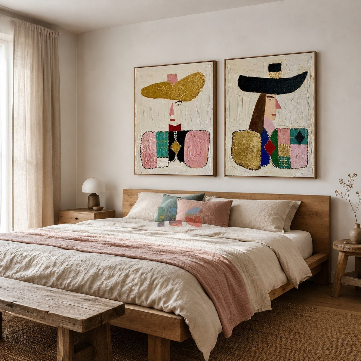 Modern Heritage – Abstract Portrait Wall Art Set