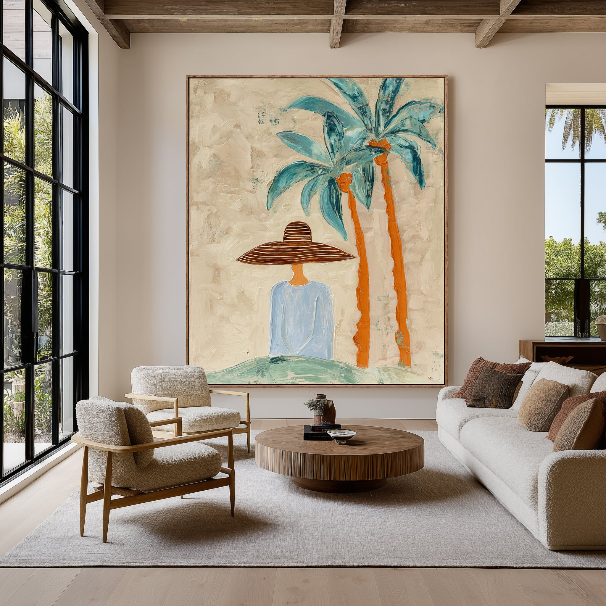 Palm Shade Moment – Coastal Wall Art