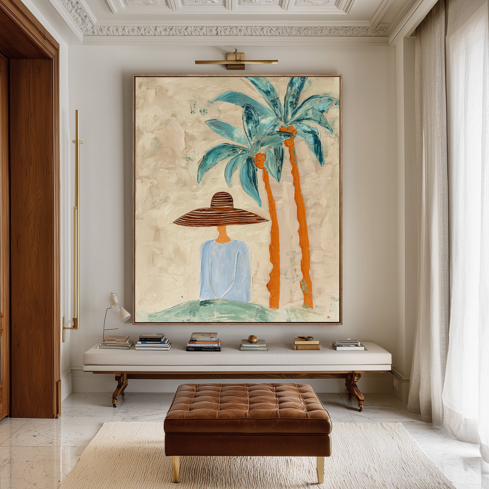 Palm Shade Moment – Coastal Wall Art