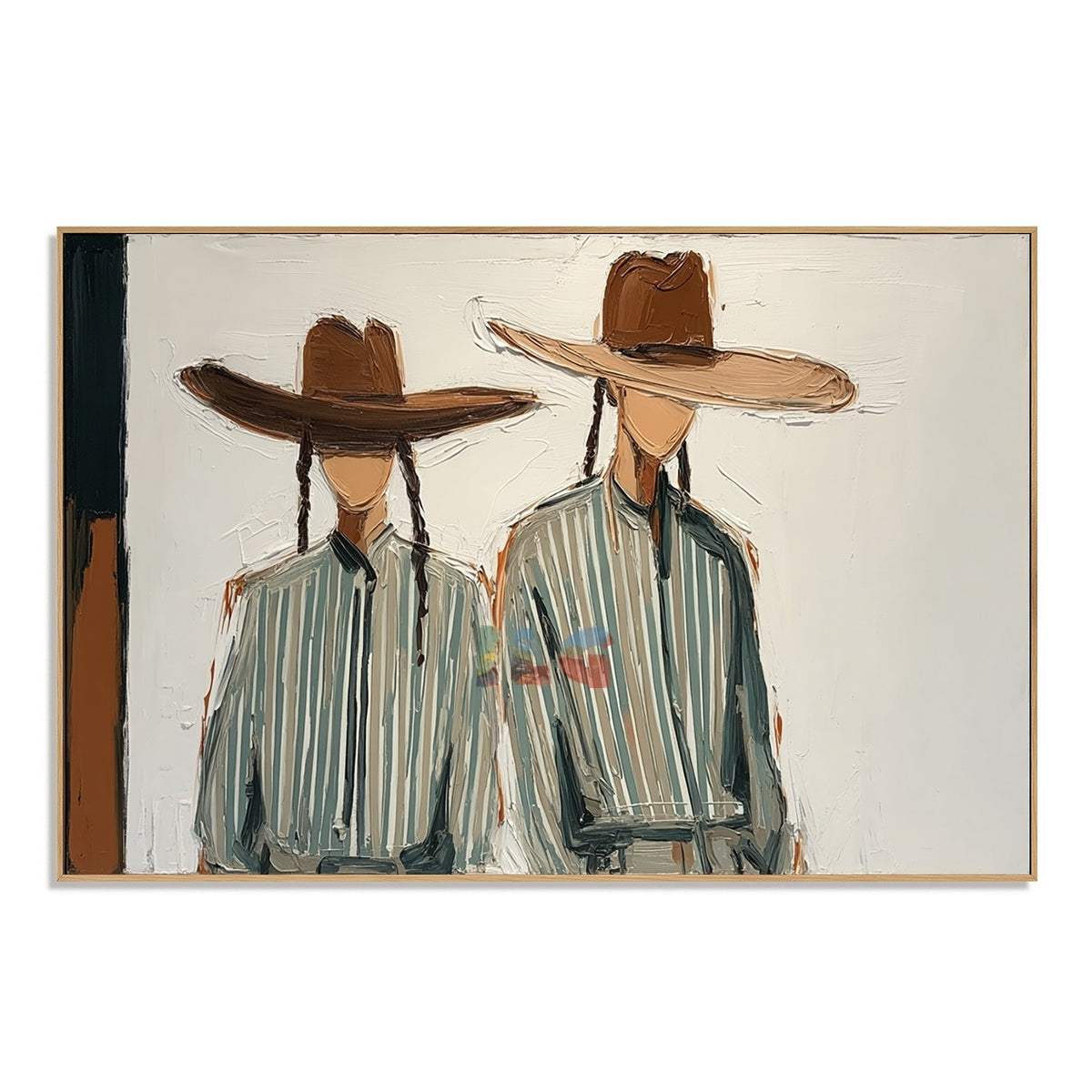 Parallel Souls – Contemporary Western Couple Wall Art