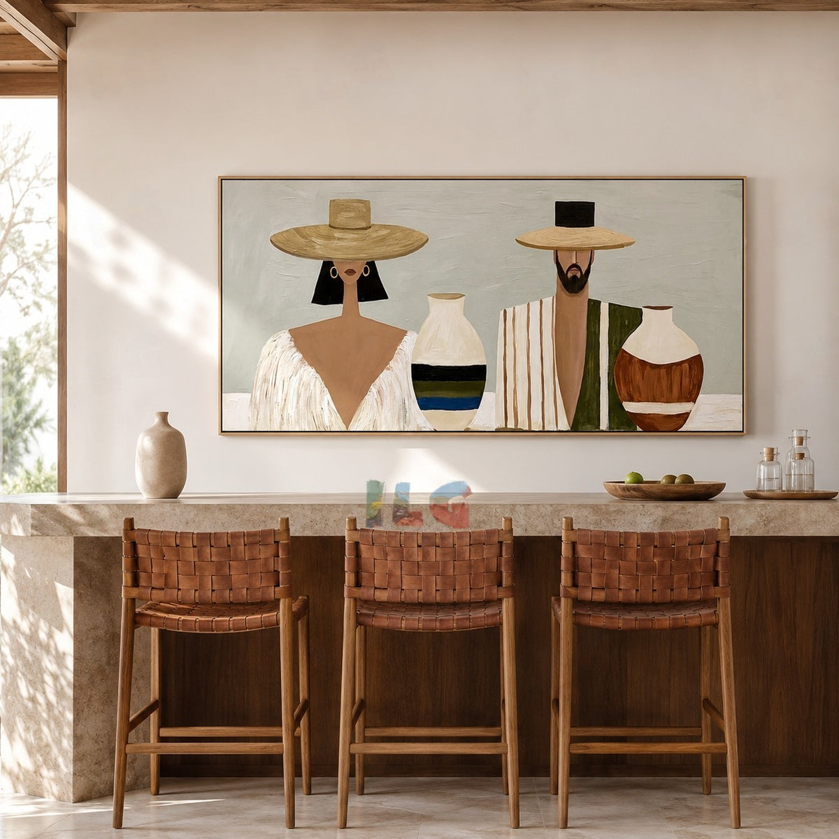 Quiet Ritual – Abstract Figurative Wall Art