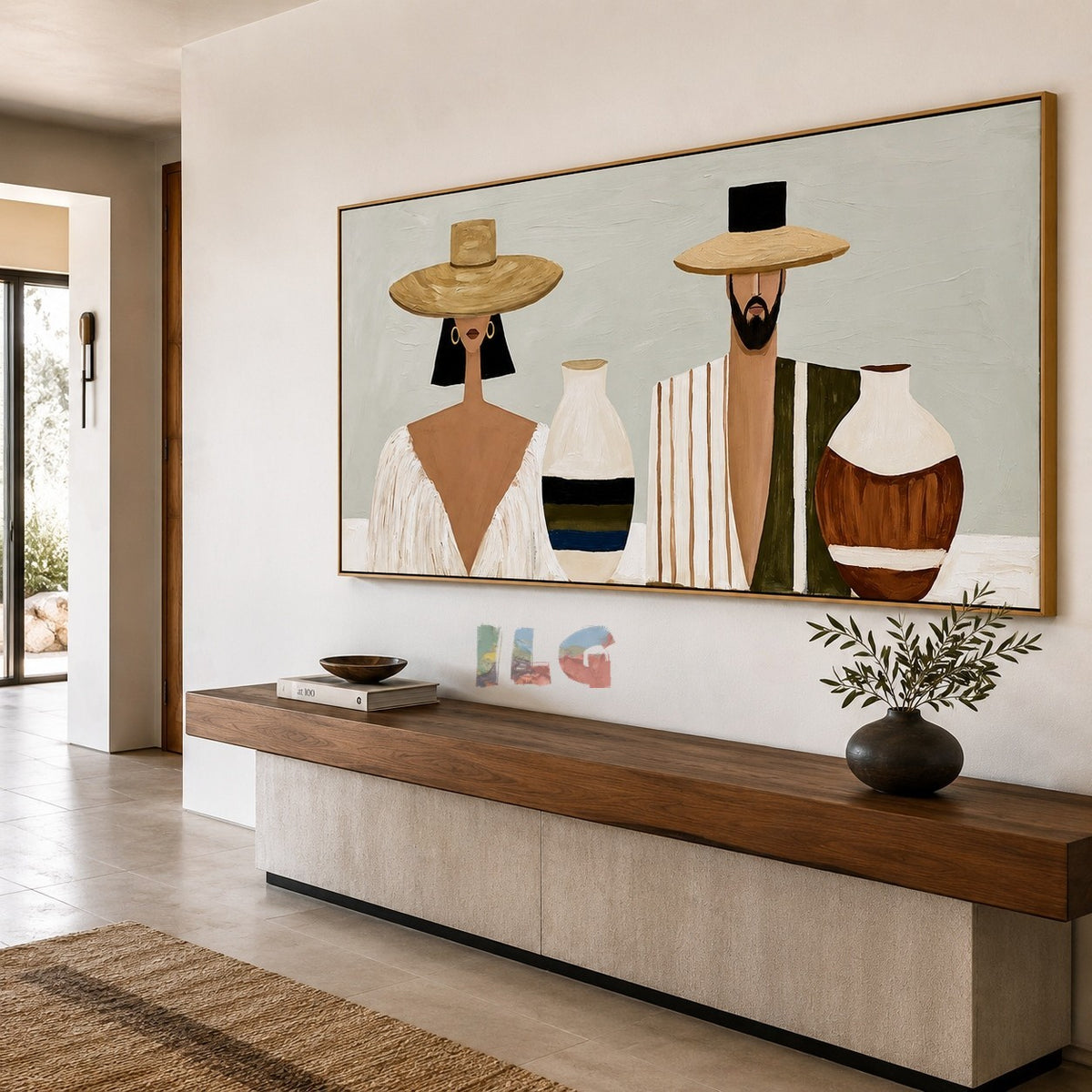 Quiet Ritual – Abstract Figurative Wall Art