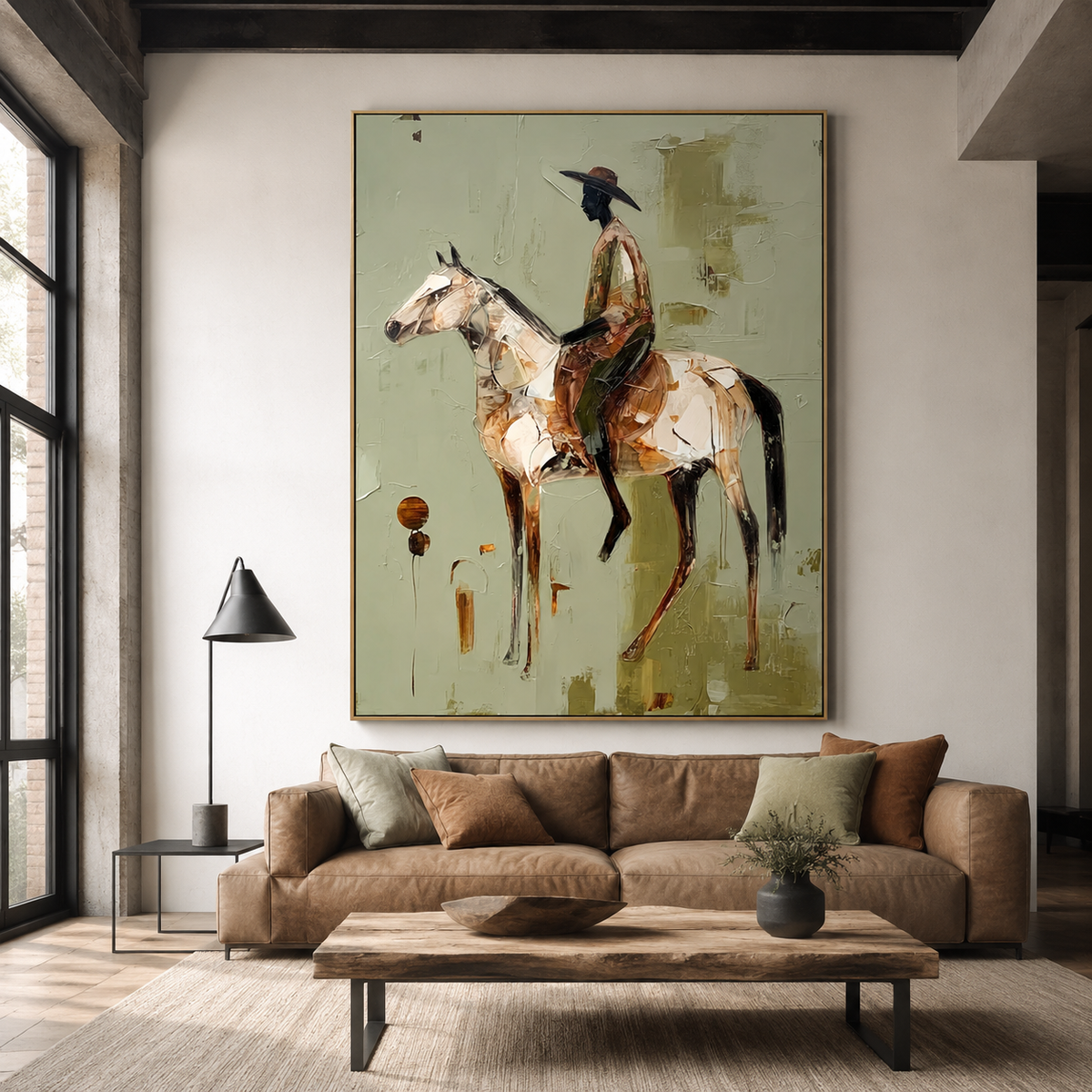Silent Prairie Journey – Equestrian Figurative Wall Art