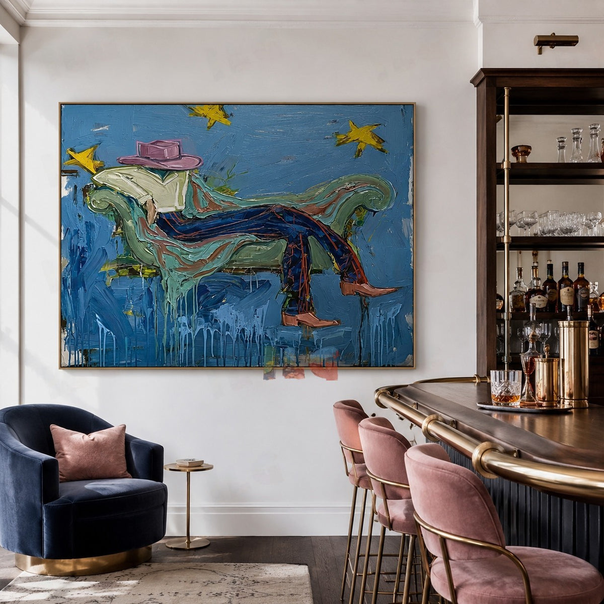 Skybound Reverie – Abstract Fashion Figurative Wall Art