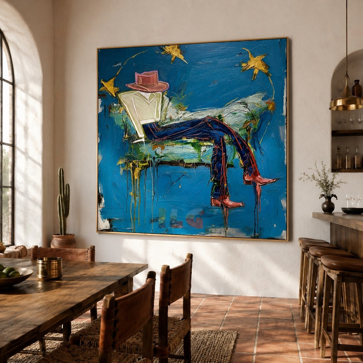 Starlit Drift – Contemporary Figurative Wall Art