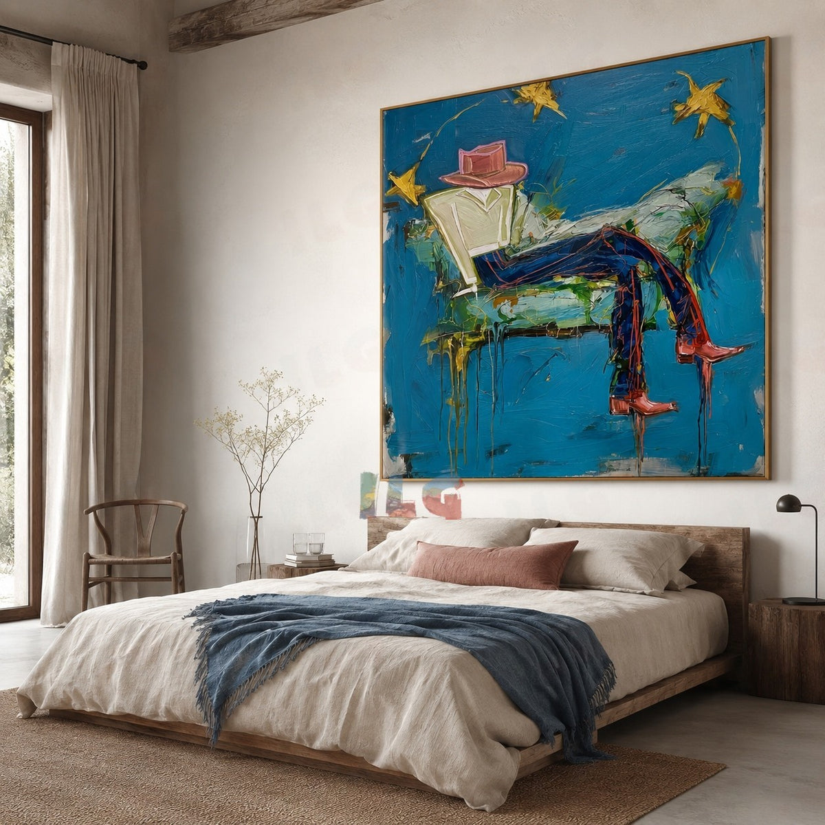 Starlit Drift – Contemporary Figurative Wall Art