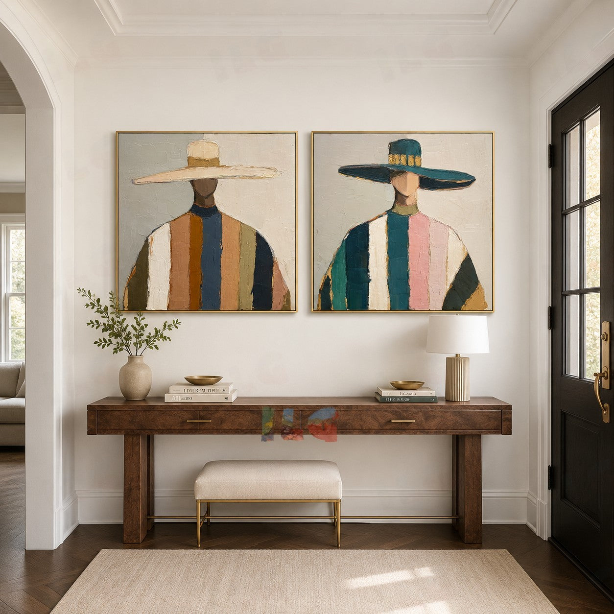 Stripes in Motion Duo – Figurative Wall Art