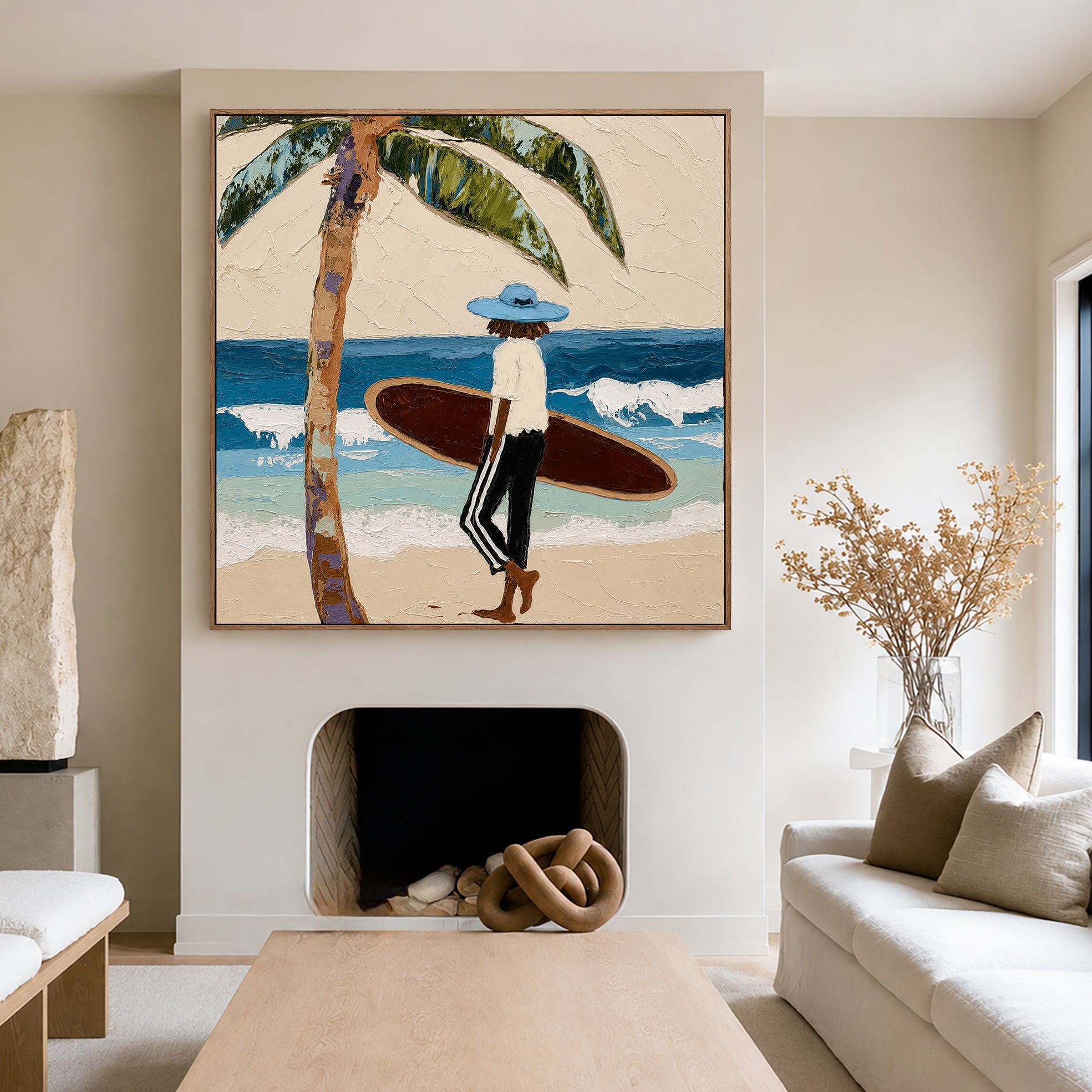 Tidebound Retreat – Coastal Figurative Wall Art