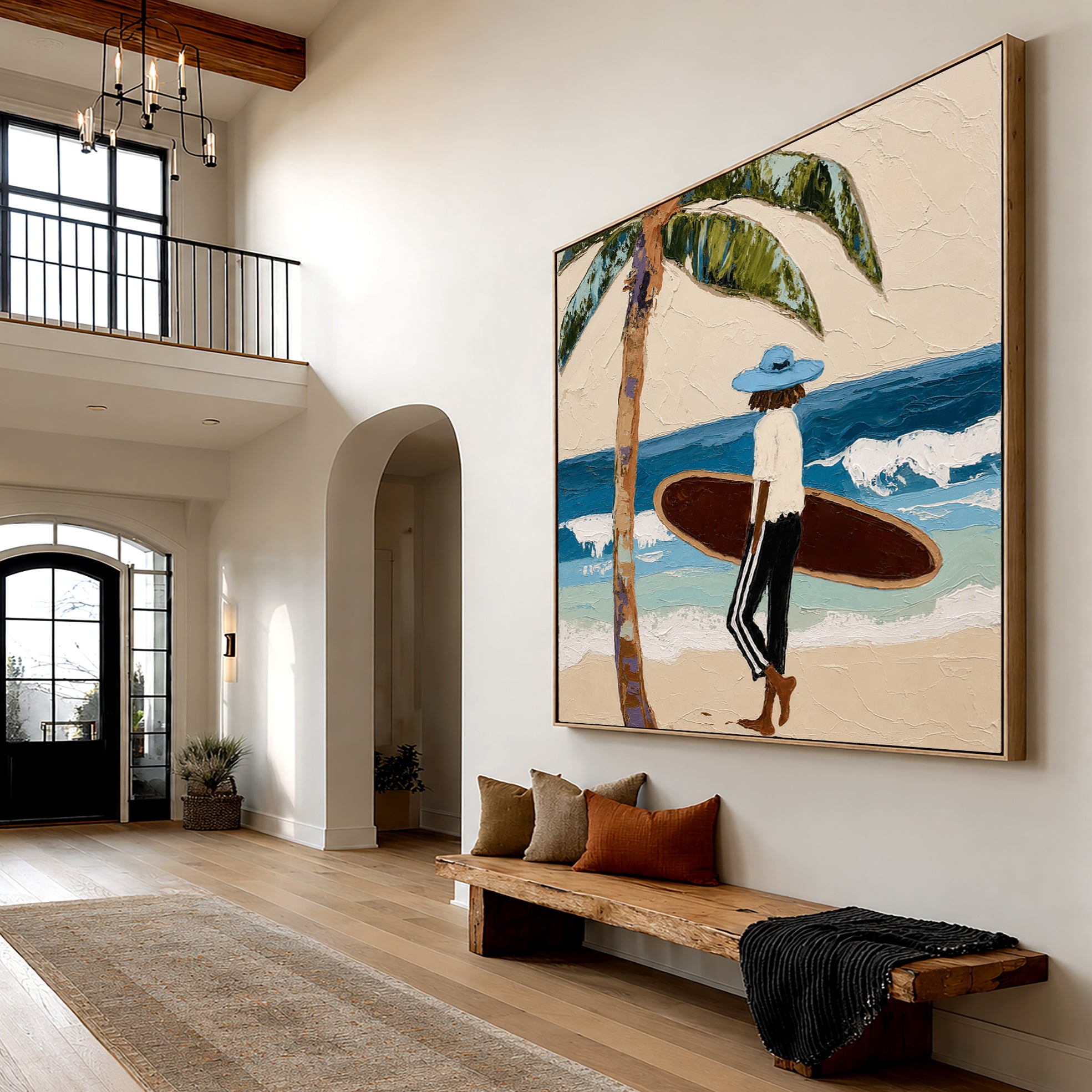 Tidebound Retreat – Coastal Figurative Wall Art