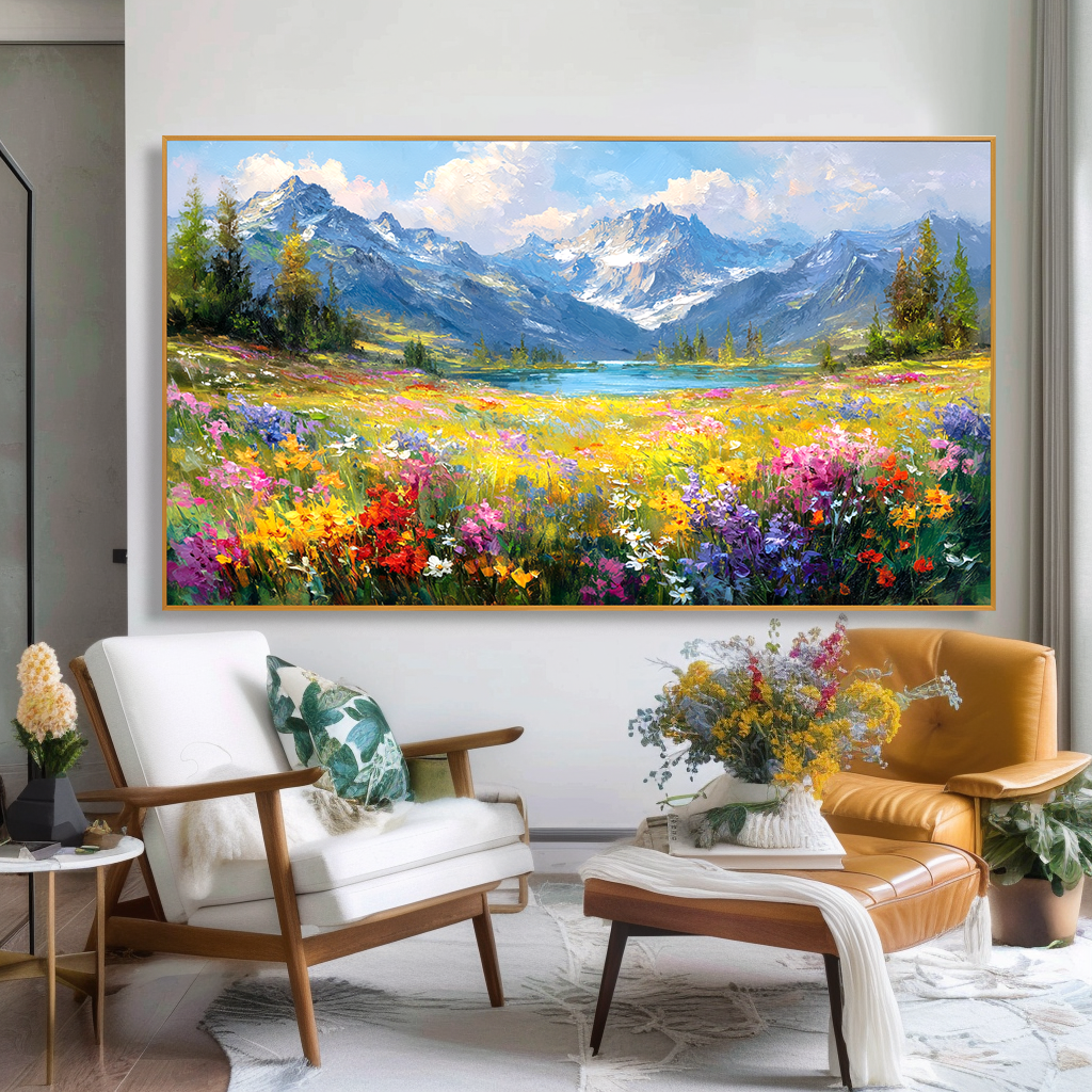 Golden Stillness - Mountain Meadow Lake Wall Art