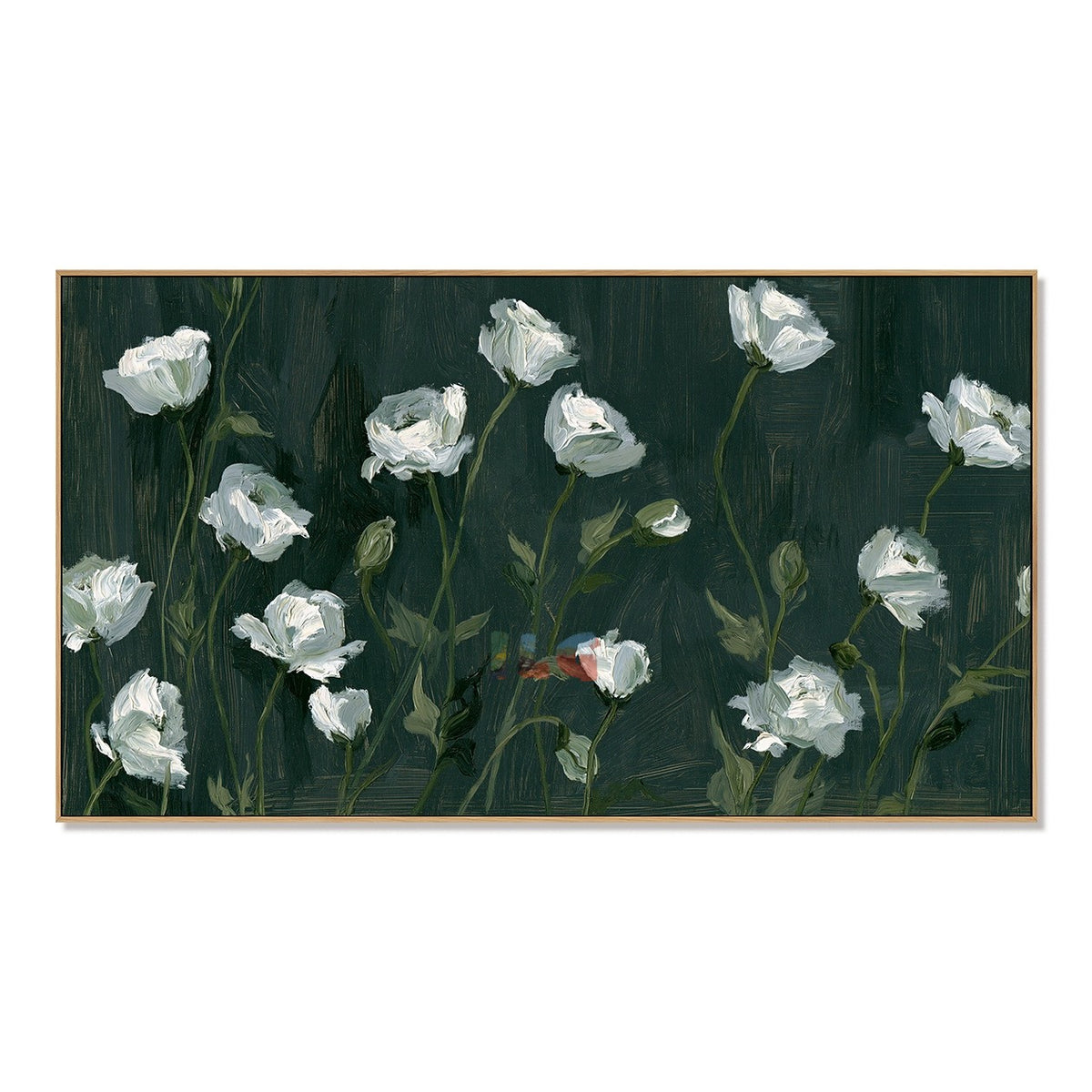 Ivory Garden Nocturne – Floral Wall Art