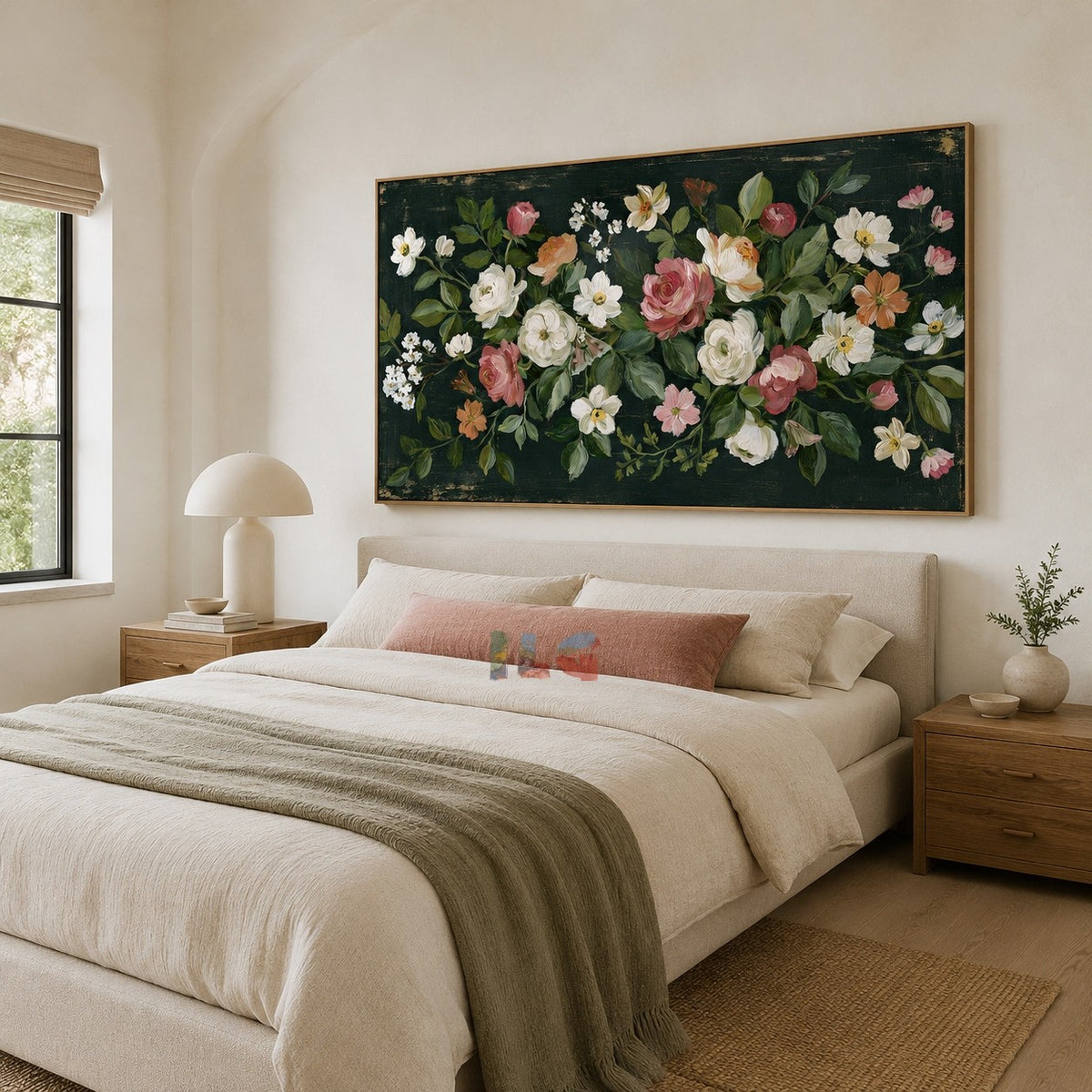 Midnight Rose Garden – Floral Wall Art