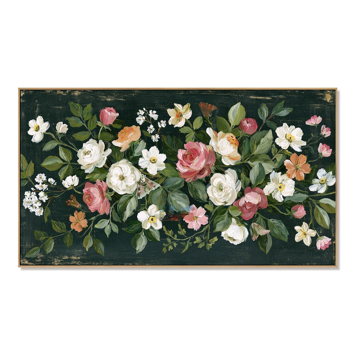 Midnight Rose Garden – Floral Wall Art
