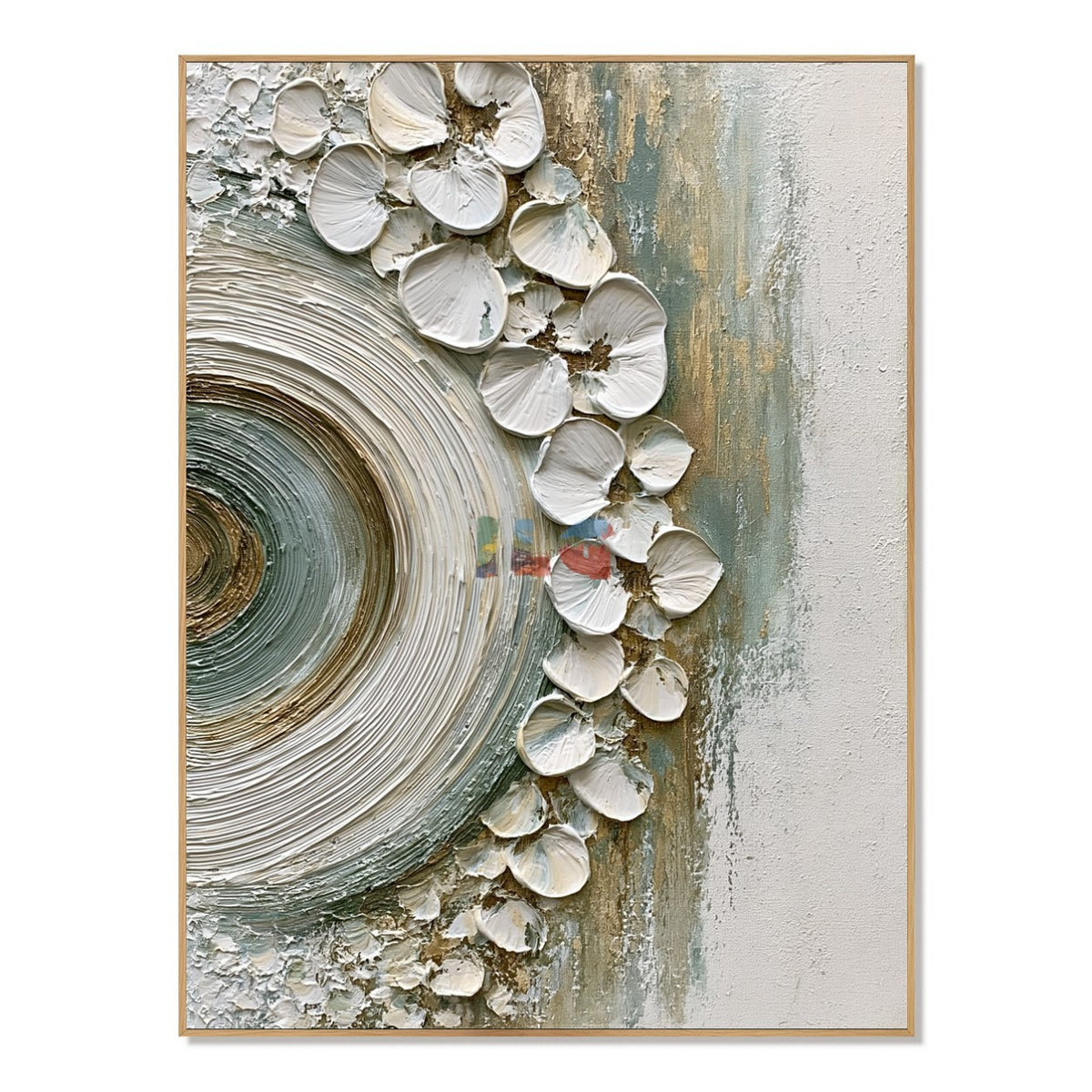 Petal Gyre – Sculptural Floral Textured Wall Art