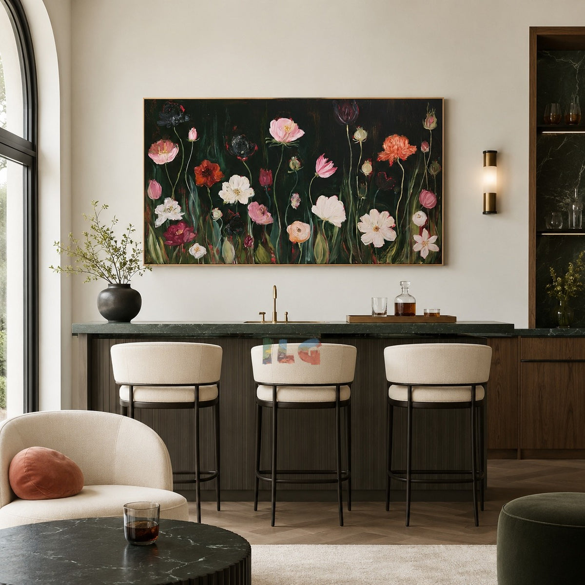 Twilight Wildflower Chorus – Floral Wall Art
