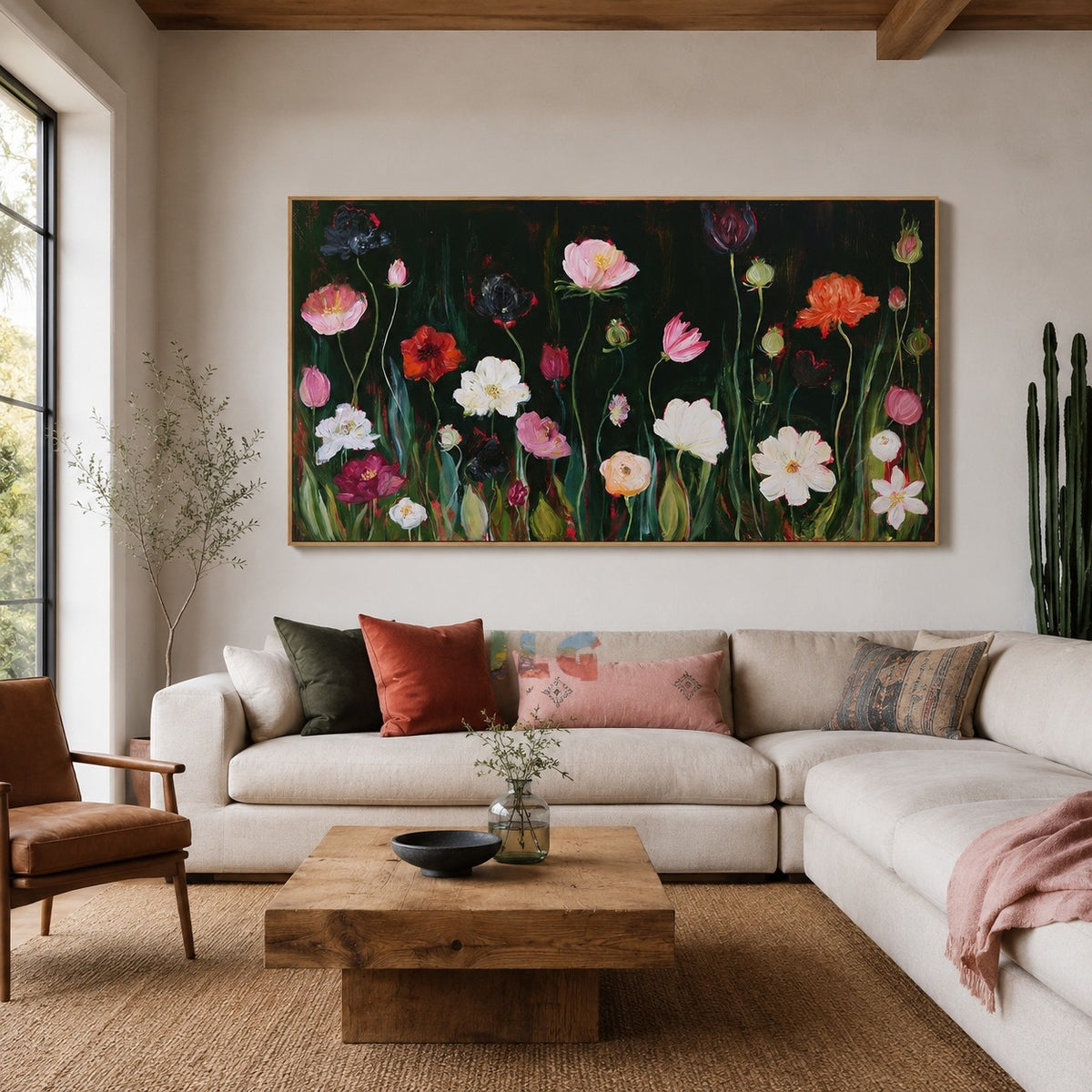 Twilight Wildflower Chorus – Floral Wall Art