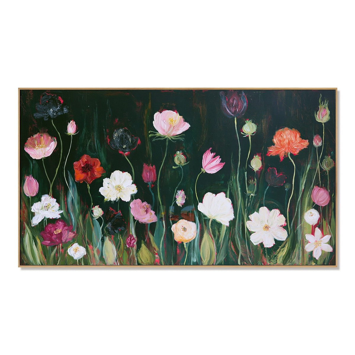 Twilight Wildflower Chorus – Floral Wall Art