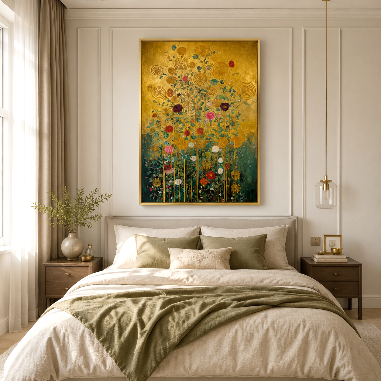 Radiant Spirals – Textured Floral Oil Painting