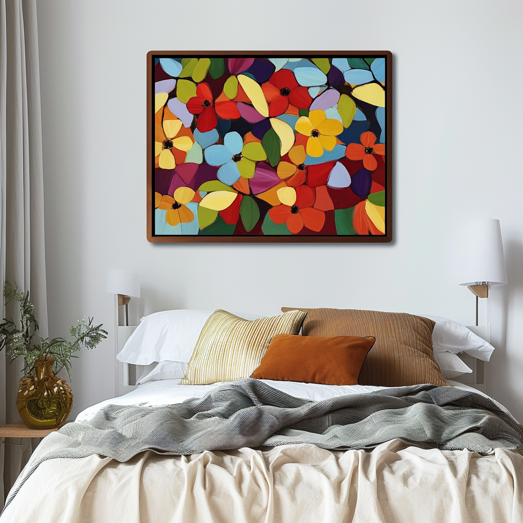 Blooming Vivid Abstract Art