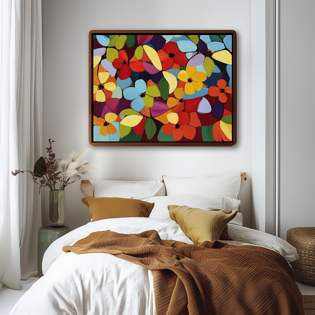 Blooming Vivid Abstract Art