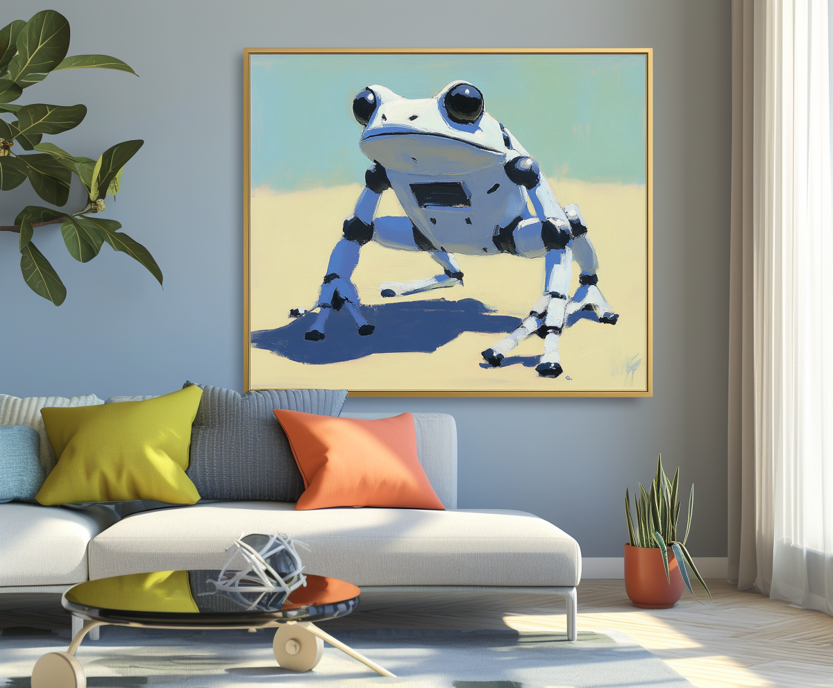 RoboFrog: Futuristic Wall Art