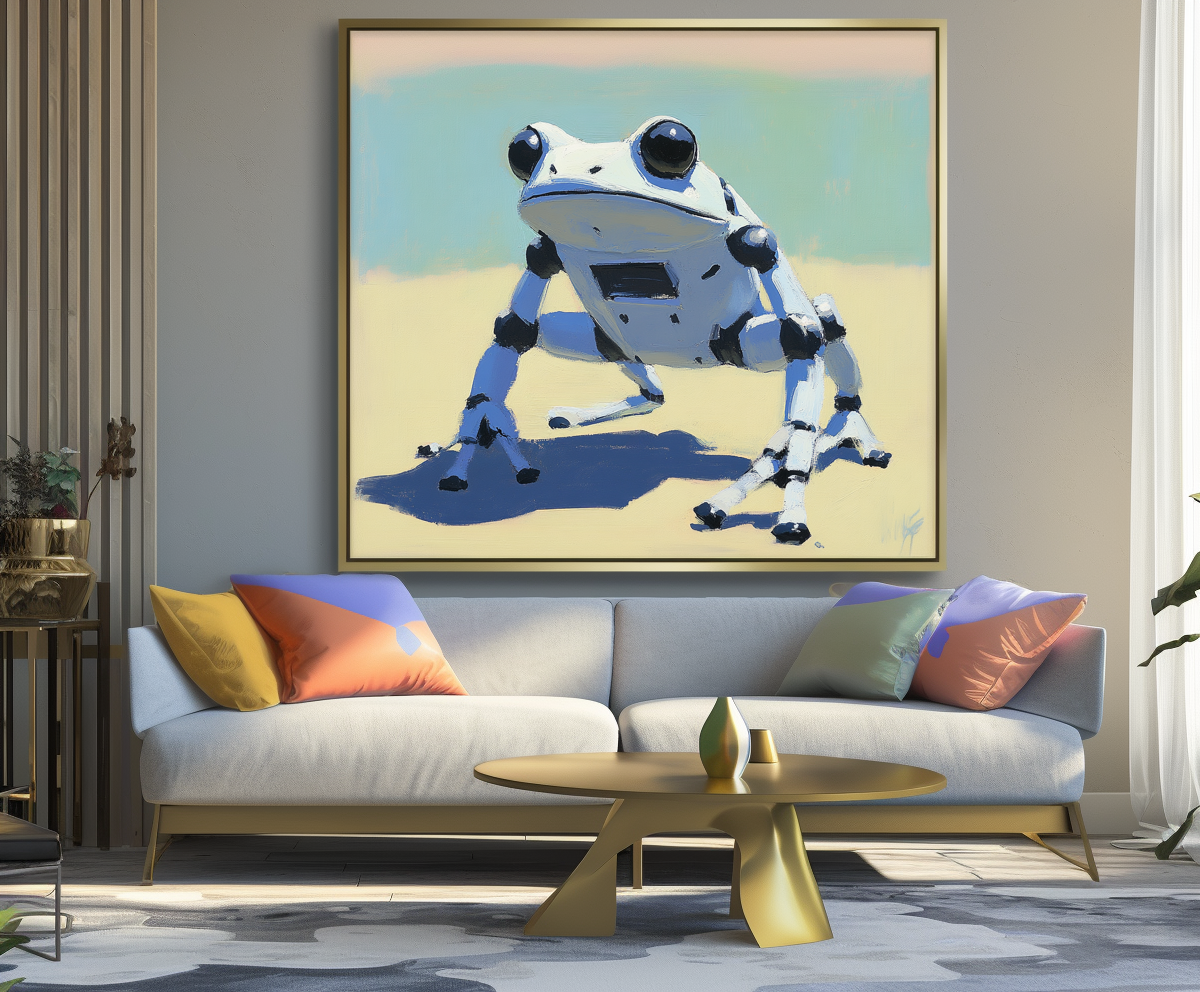 RoboFrog: Futuristic Wall Art