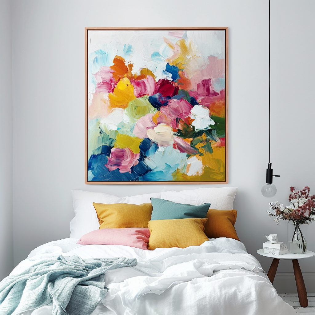 Vivid Bloom: Abstract Floral Art