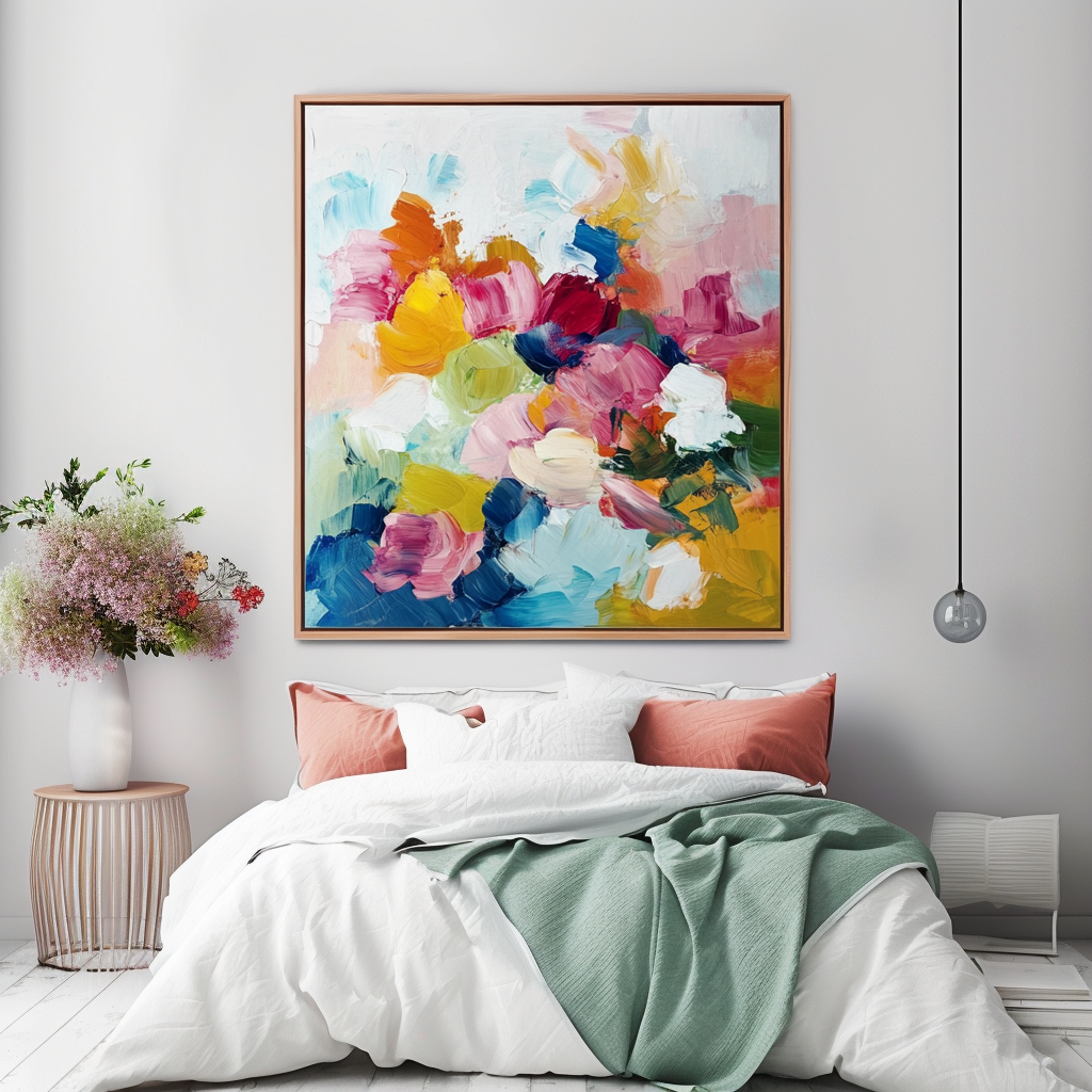 Vivid Bloom: Abstract Floral Art