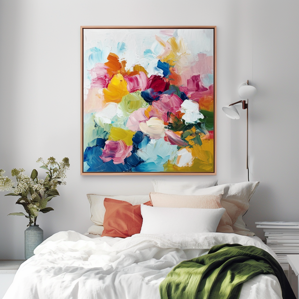 Vivid Bloom: Abstract Floral Art