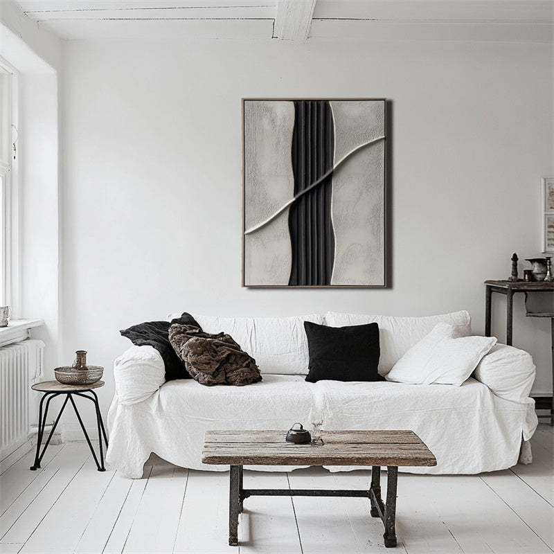 Intersected Neutral Wall Art