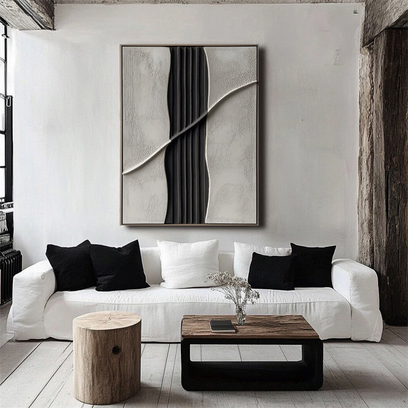 Intersected Neutral Wall Art