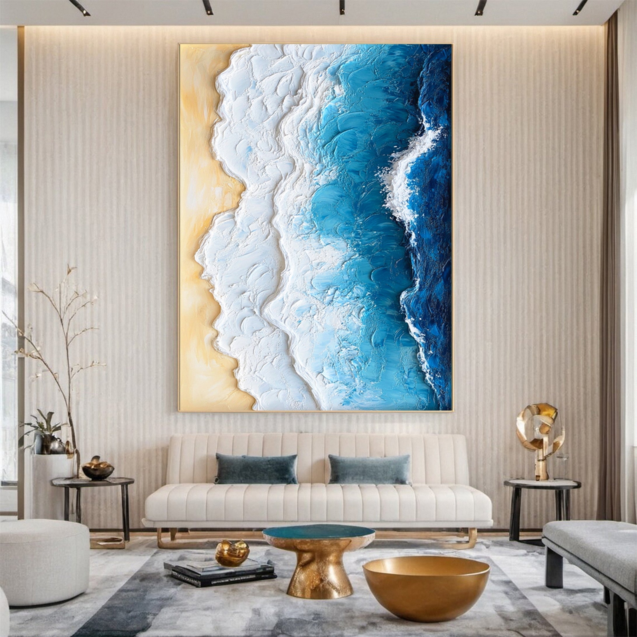 Ocean Edge: Textured Coastal Painting