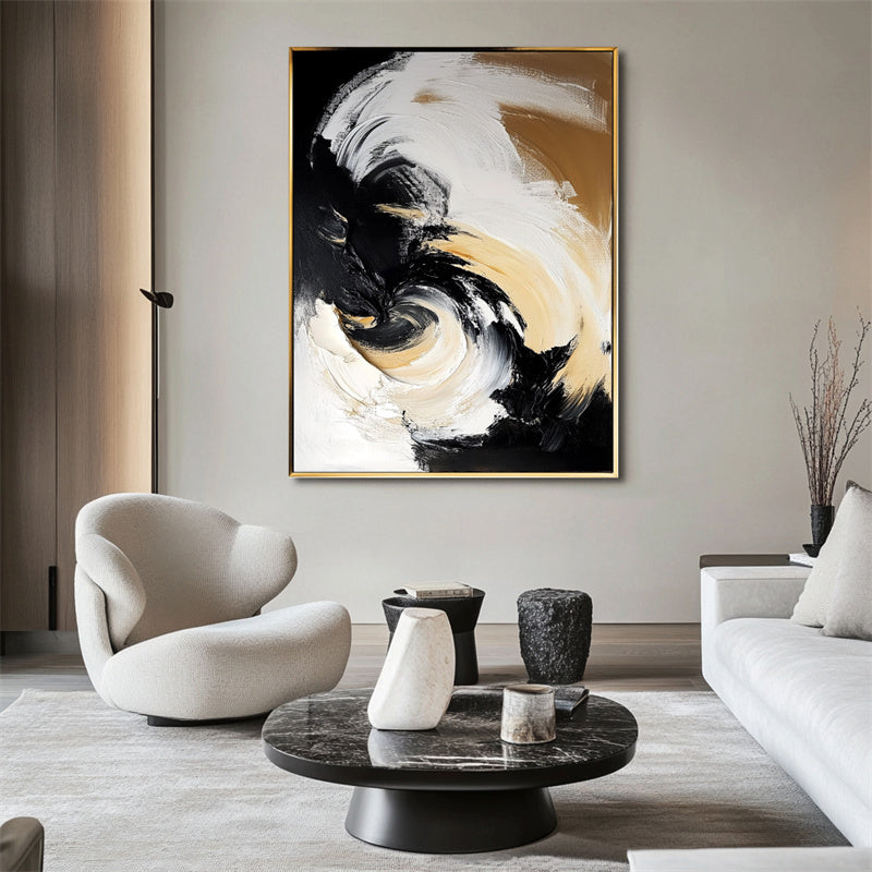 Dynamic Abstract Swirl Art