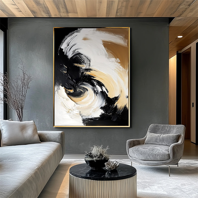 Dynamic Abstract Swirl Art