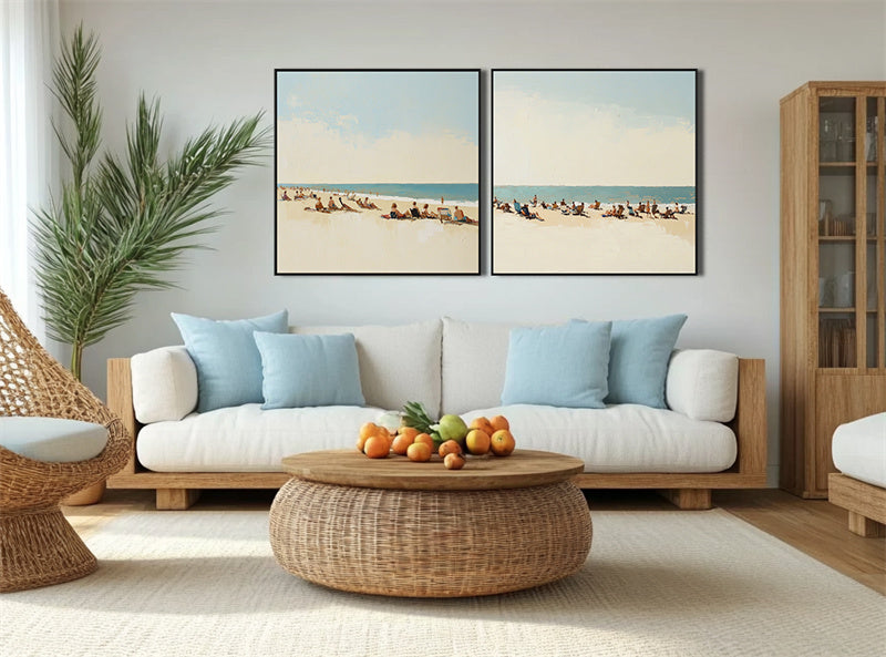 Coastal Serenity Diptych