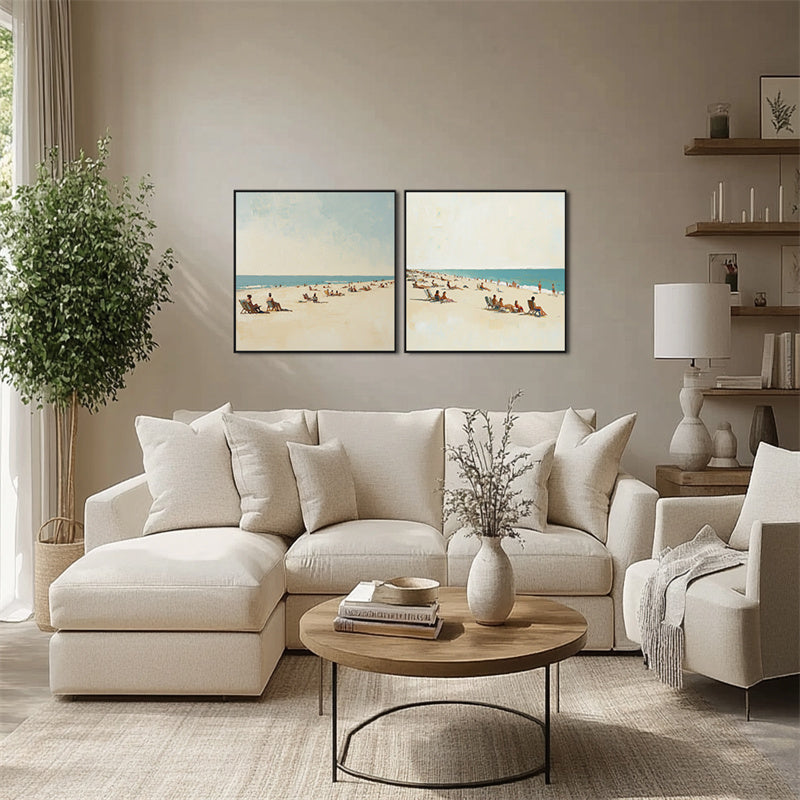 Coastal Serenity Diptych