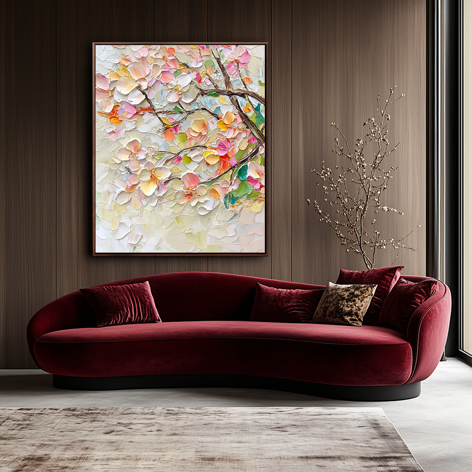 Blossoming Harmony: Abstract Art