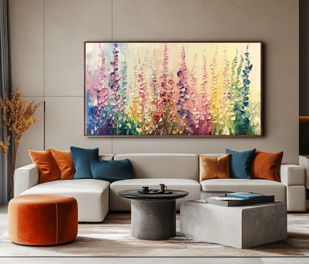 Wildflower Symphony: Textured Art