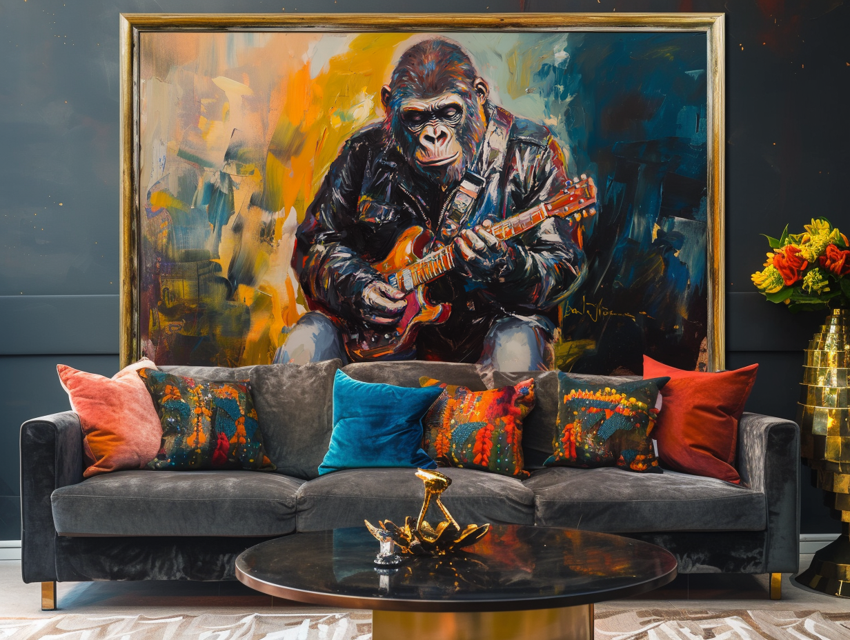 Rhythm Beast - Rock Art Canvas