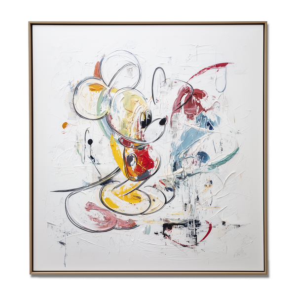 Large Abstract Mouse Character Graffiti Art | Textured Cartoon Wall ...