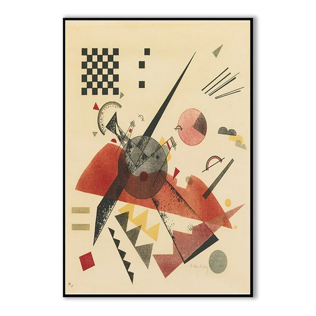 Abstract Geometric Art Print: Dynamic Shape Composition for Wall Art