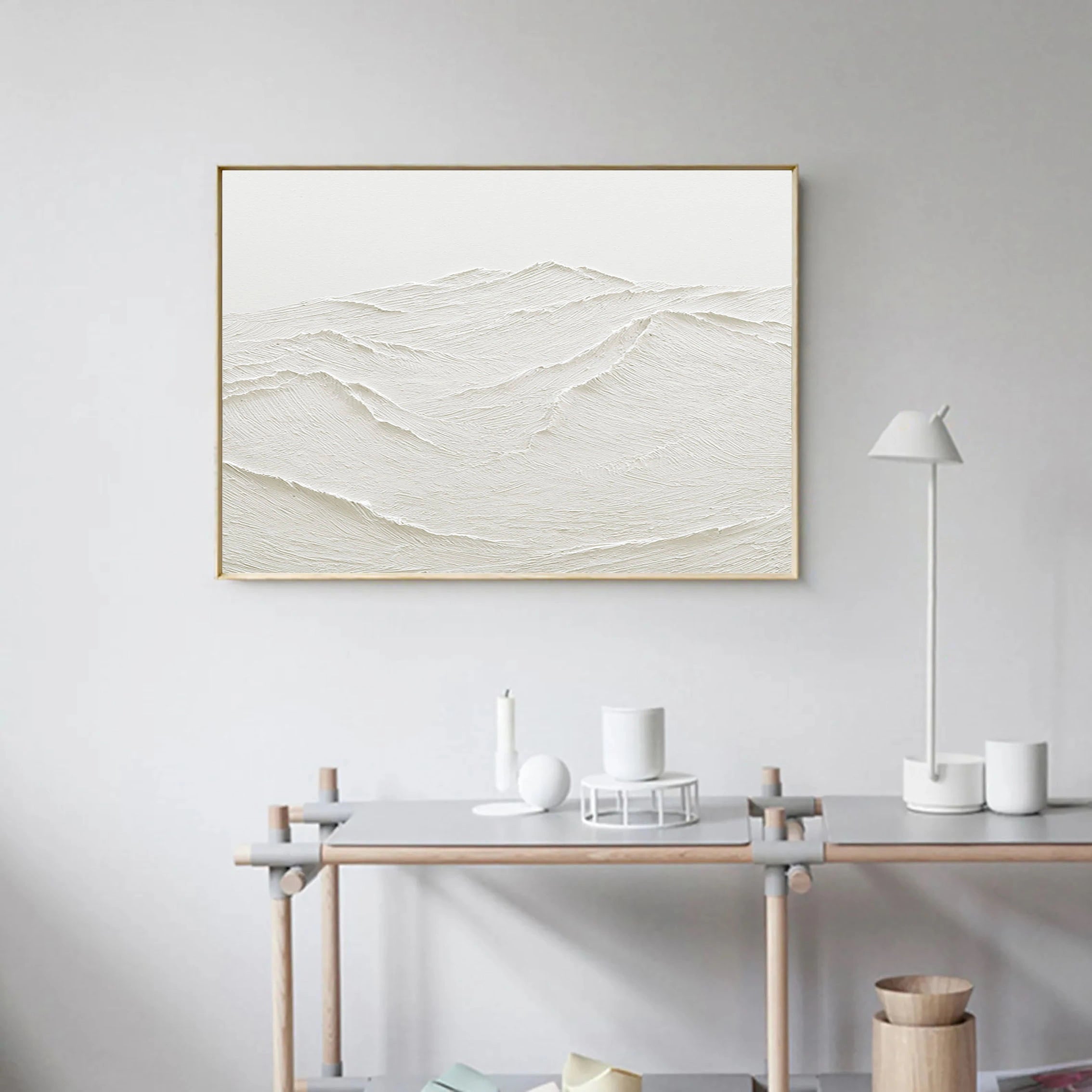 Minimalistic Balance Serene Textured Landscape