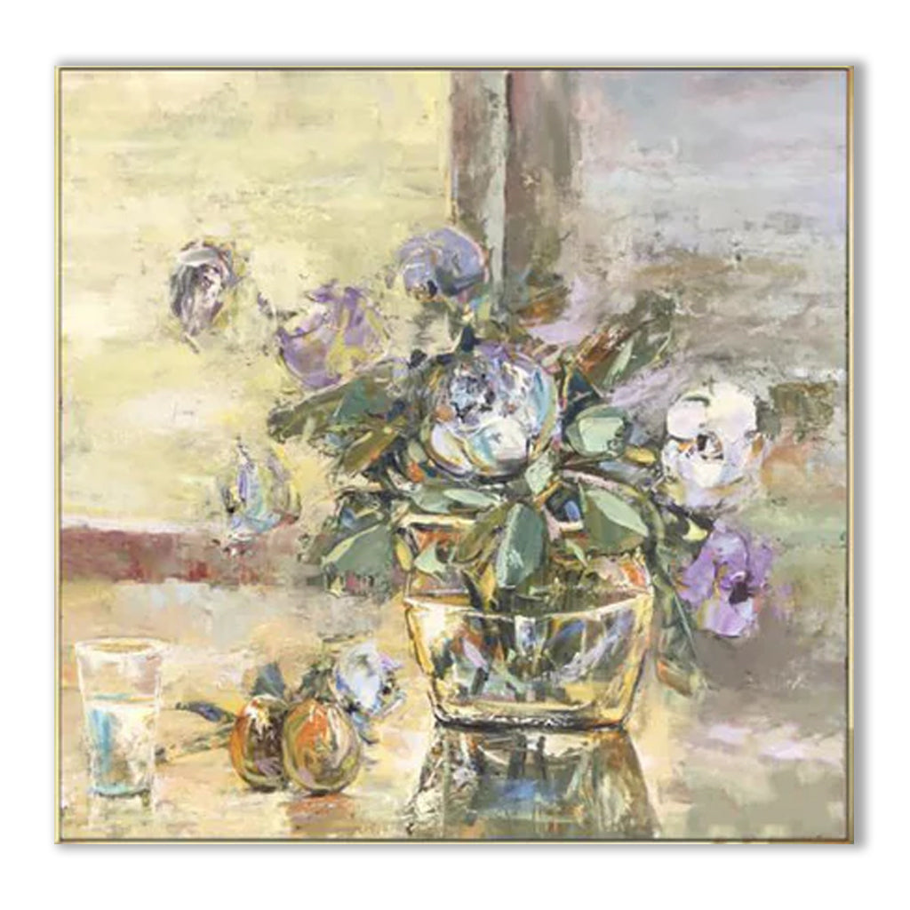 Still Life with Purple Flowers