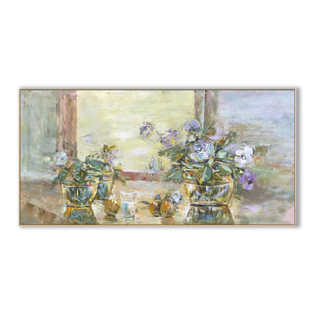 Verticalure with Purple Flowers