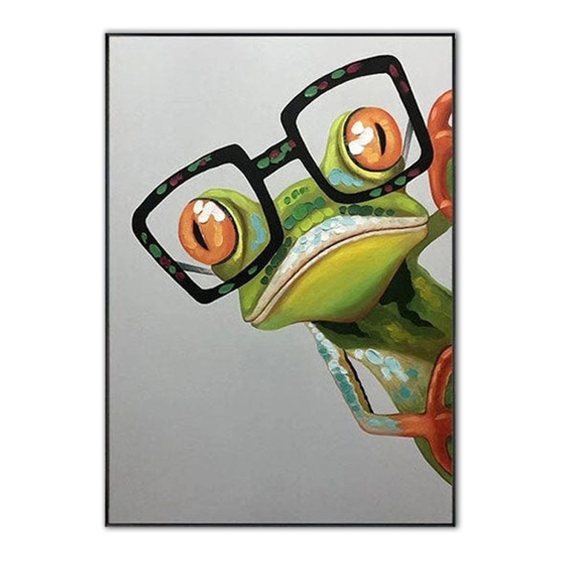 Kermit Frog Oil Painting | Playful Art for Modern Home Decor